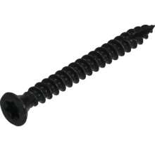 Vis charnière tête fraisée av. empreinte étoile et entaille de coupe 4x40 mm HCP noir 100 pièces