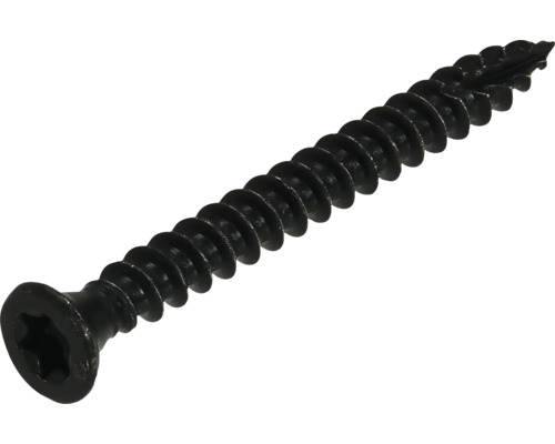 Vis charnière tête fraisée av. empreinte étoile et entaille de coupe 4x40 mm HCP noir 100 pièces Vis charnière tête fraisée av. empreinte étoile et entaille de coupe 4x40 mm HCP noir 100 pièces