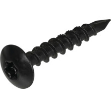Beschlagschraube Linsenkopf 6x40 mm HCP schwarz 30 Stück