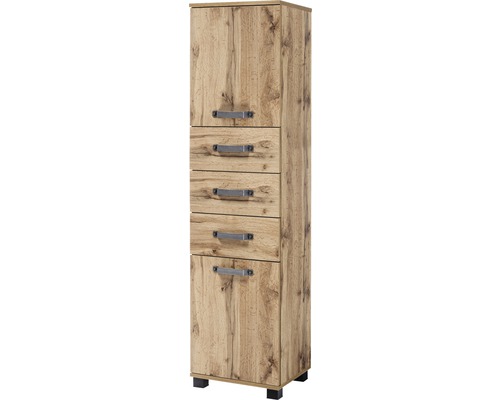 Armoire haute Möbelpartner Milan 400 couleur de façade chêne nature 40,3 x 163,7 x 32 cm