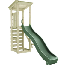Tour de jeu en bois avec toboggan pour le jardin
