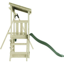 Tour de jeux en bois avec toboggan pour le jardin