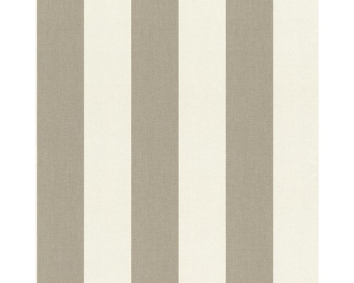 Papier peint intissé 542714 Poetry II graphique creme Tissu rayé avec des rayures verticales
