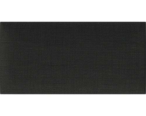 Wandkissen Leinenoptik dunkelgrau Gewebte-Optik 30 x 60 cm Schwarze Textiltapete