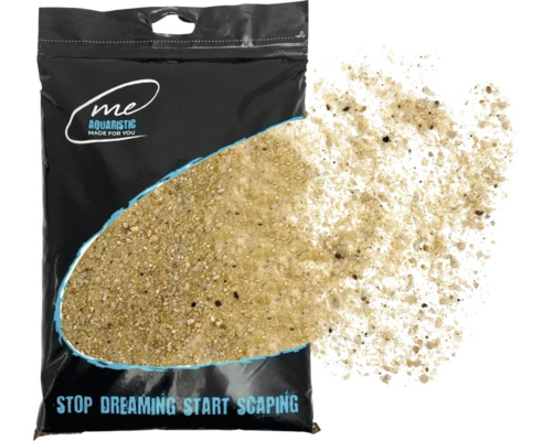 Sable d'aquarium Me Nature Me Nature Sunrise Sand, 0,1-4 mm 3 kg Aquascaping, biotope aquarium