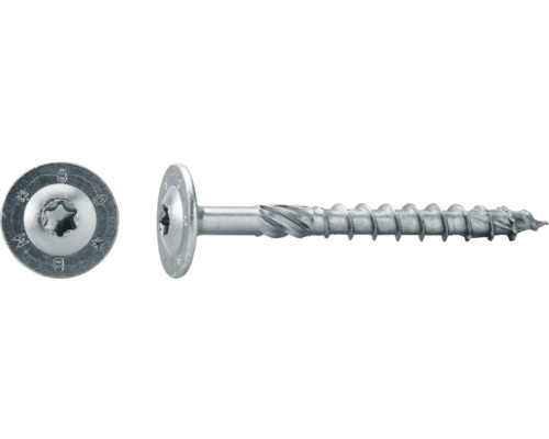JD Plus Konstruktionsschraube Tellerkopf m. I-Stern 6x120 mm galv. verzinkt 100 Stück