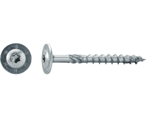 JD Plus Konstruktionsschraube Tellerkopf m. I-Stern 6x200 mm galv. verzinkt 100 Stück