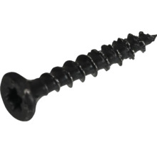 Schwarze Holzschraube mit Torx-Antrieb