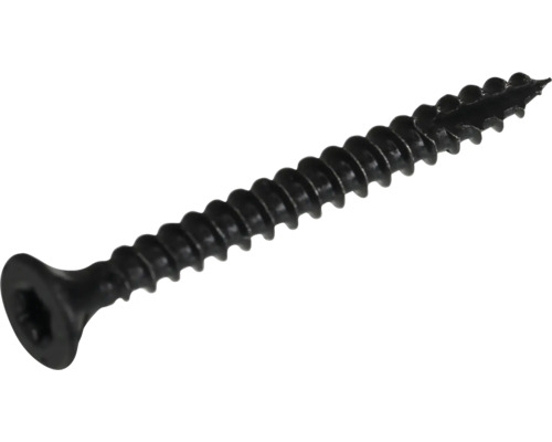 Spanplattenschraube Senkkopf m. I-Stern und Schneidkerbe 3,5x25 mm HCP schwarz 100 Stück Spanplattenschraube Senkkopf m. I-Stern und Schneidkerbe 3,5x25 mm HCP schwarz 100 Stück