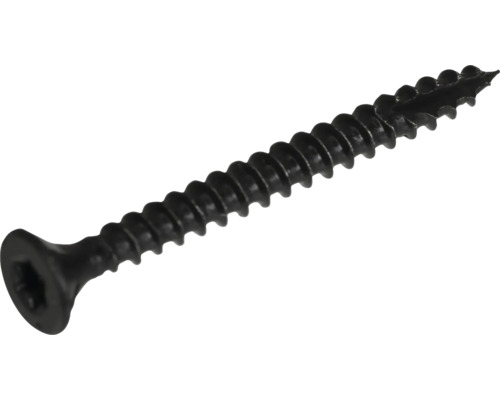 Spanplattenschraube Senkkopf m. I-Stern und Schneidkerbe 4x35 mm HCP schwarz 100 Stück Spanplattenschraube Senkkopf m. I-Stern und Schneidkerbe 4x35 mm HCP schwarz 100 Stück