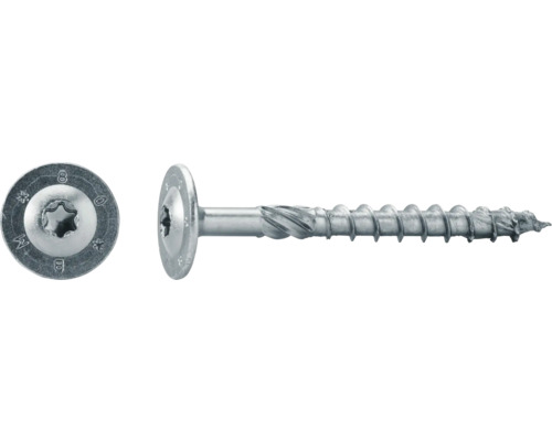 JD Plus Konstruktionsschraube Tellerkopf m. I-Stern 6x100 mm galv. verzinkt 100 Stück
