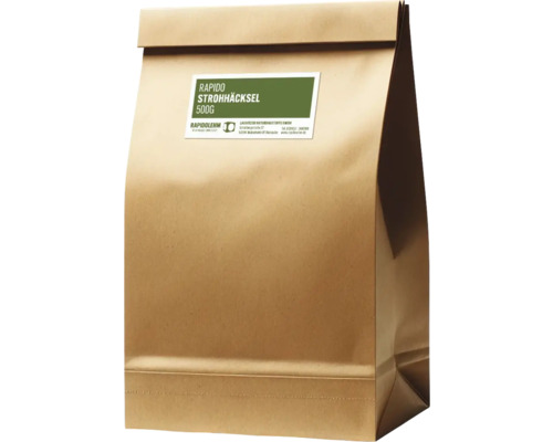 Paquet de paille hachée, 500 grammes, pour une utilisation dans l''horticulture et l''aménagement paysager