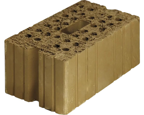 Rapido Holz-Lehm-Stein 3DF nicht tragend 24 x 17,5 x 11,3 cm Ziegelstein mit Löchern