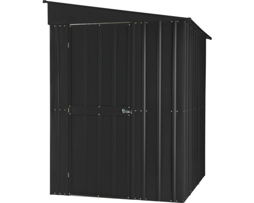 Metall Gerätehaus mit Pultdach und Tür