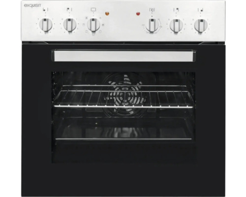 Cuisinière électrique Exquisit avec boutons rotatifs et four avec éclairage intérieur