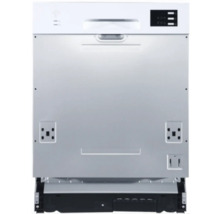 Cuisine complète avec appareils Optifit Dakar286 270 cm blanc brillant démontée variante réversible KPDK 2702WDE-9+