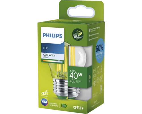 Ampoule LED Philips, blanc froid, 4000 Kelvin, culot E27