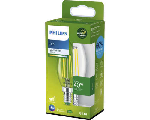 Philips LED Lampe E14 4000K in Verpackung