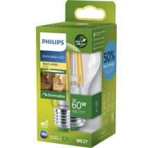 Philips LED Lampe, dimmbar, warmweiß, 60 Watt, E27 Fassung