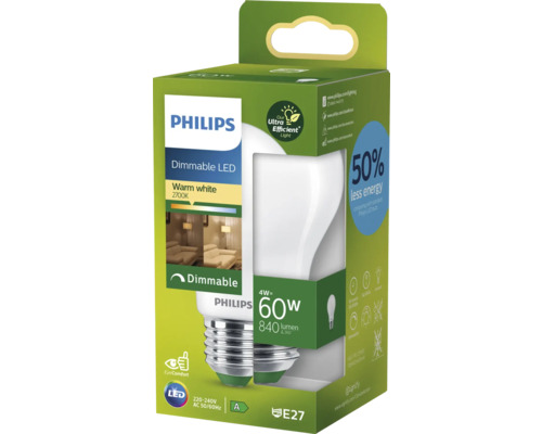 Lampe LED Philips E27 à intensité variable