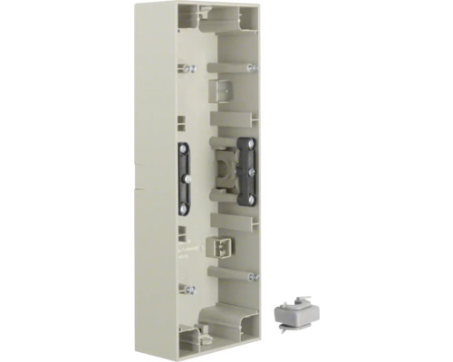 Cadre triple en saillie vertical Berker K5 acier inoxydable laqué mat 10437004 Boîtier encastré pour installation électrique
