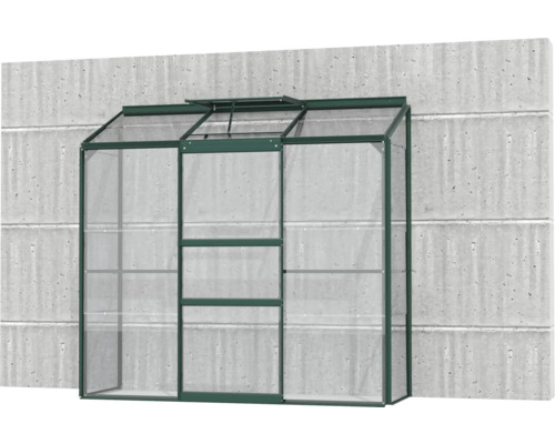 Serre murale avec étagères