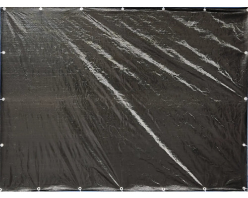 Bâche noire avec œillets