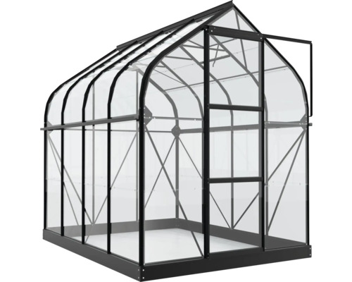 Gewächshaus mit Aluminiumrahmen und Polycarbonatplatten