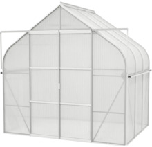 Gewächshaus mit Polycarbonatplatten und Aluminiumrahmen