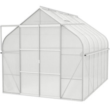 Gewächshaus Vitavia Diana 9900 Hohlkammerplatten 4 mm 264x383 cm Aluminium