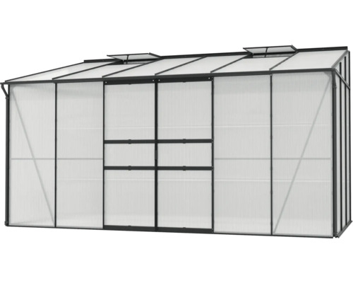 Serre avec ouvertures pour le jardinage