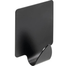 Garderobenhaken selbstklebend schwarz 35 x 41 mm
