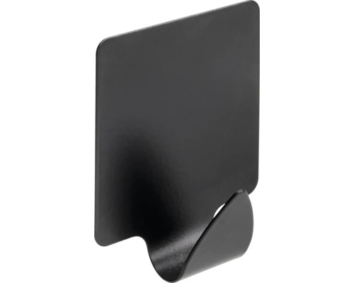 Porte-manteau autocollant noir 35 x 41 mm