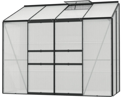 Gewächshaus mit Belüftungsklappe