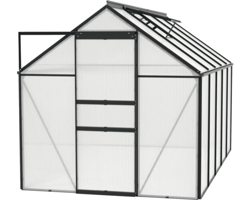 Gewächshaus mit geöffneter Tür