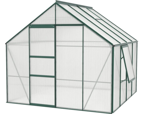 Serre avec porte et fenêtre