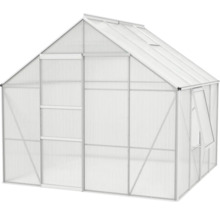 Gewächshaus Vitavia Meridian 1 6700 Hohlkammerplatten 4 mm 257x258 cm Aluminium