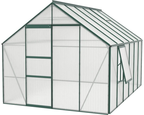 Serre avec fenêtre et porte pour le jardin