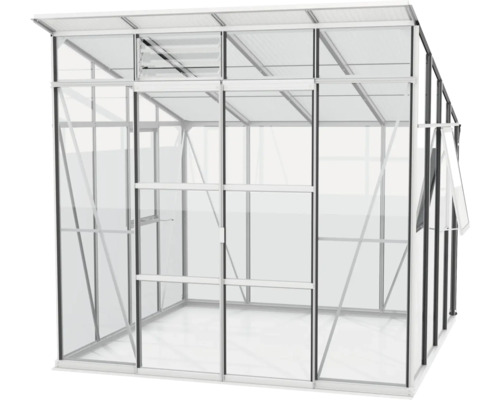 Gewächshaus mit Fenster zur Belüftung