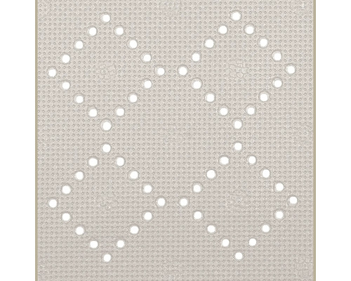 Tapis de douche carré avec motif perforé