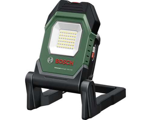Lampe sans fil Bosch Universal WorkLight 18V-2100, sans batterie ni chargeur Lampe de travail Bosch avec ampoule LED