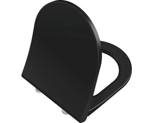 Abattant WC VitrA Mia noir avec frein de chute 131-483R409