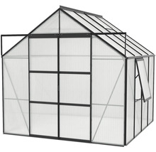 Gewächshaus mit Stahlrahmen und Polycarbonatplatten