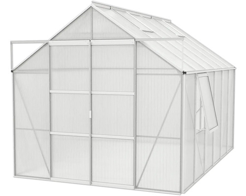 Gewächshaus mit Tür und Fenster