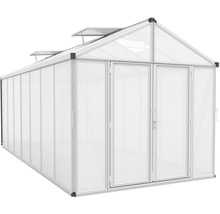 Gewächshaus Vitavia Zeus Comfort 13800 Hohlkammerplatten 16 mm mit Bodenprofil 258,4x539,6 cm Aluminium