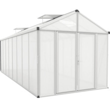 Gewächshaus Vitavia Zeus Comfort 15700 Hohlkammerplatten 10 mm mit Bodenprofil 258,4x614 cm Aluminium