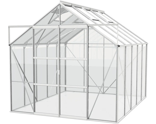 Gewächshaus mit geöffneter Tür