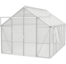 Gewächshaus Vitavia Meridian 2 9900 Hohlkammerplatten 6 mm 257x383 cm Aluminium