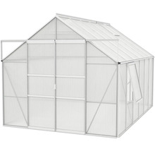 Gewächshaus Vitavia Meridian 2 9900 Hohlkammerplatten 4 mm 257x383 cm Aluminium