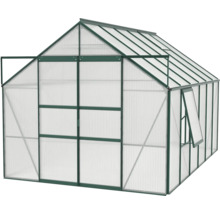 Serre avec panneaux en polycarbonate et cadre